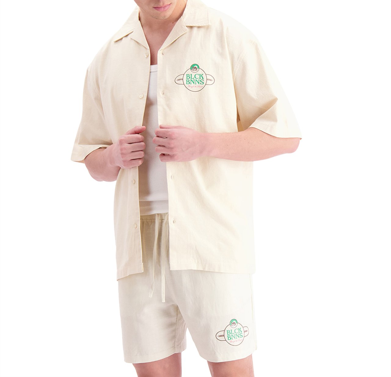 Black Bananas Nomad Linen Shirt Beige
