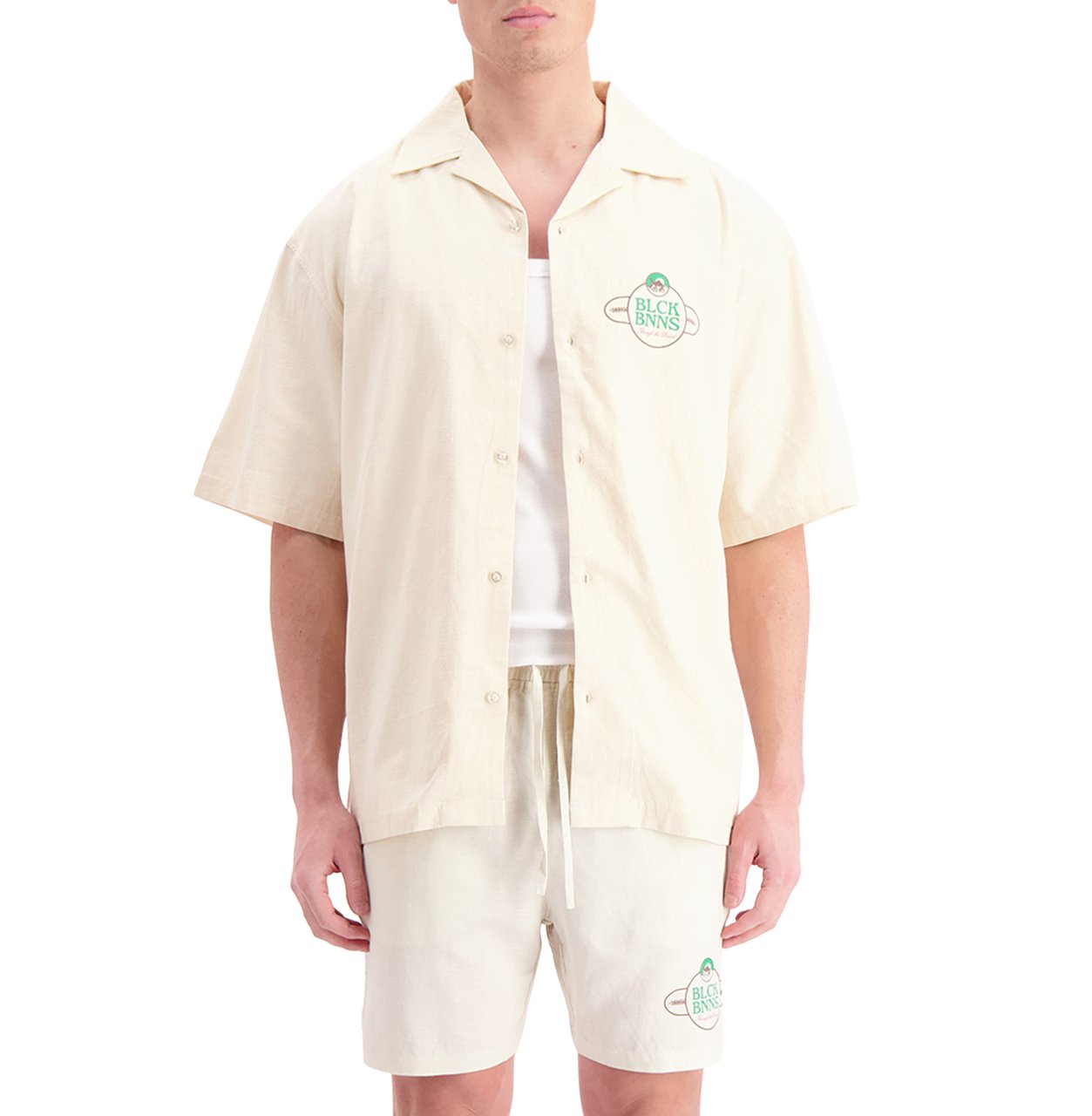 Black Bananas Nomad Linen Shirt Beige