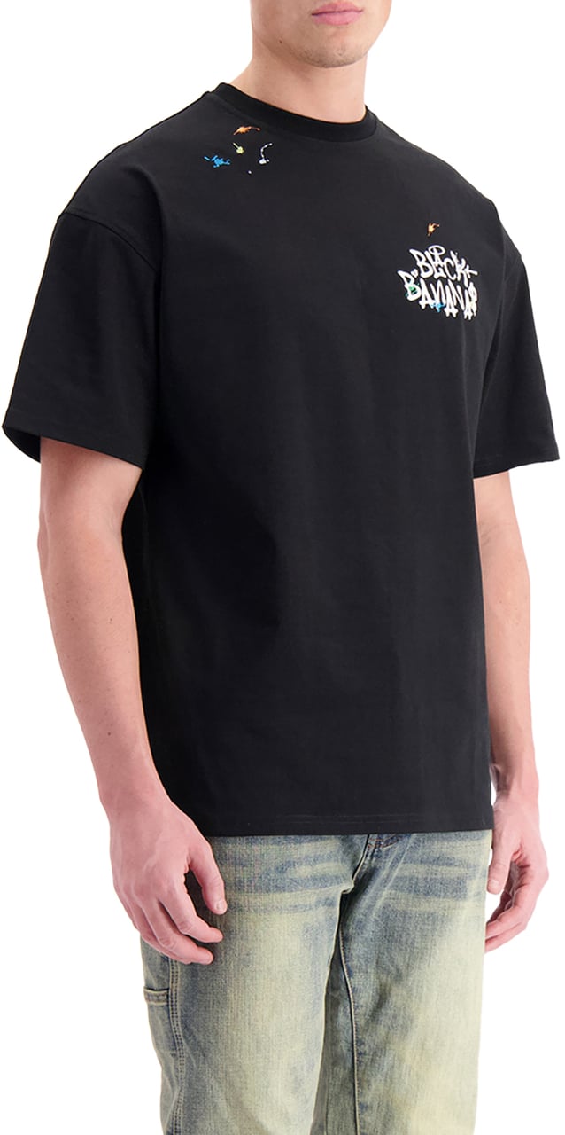 Black Bananas Painters T-shirt Zwart