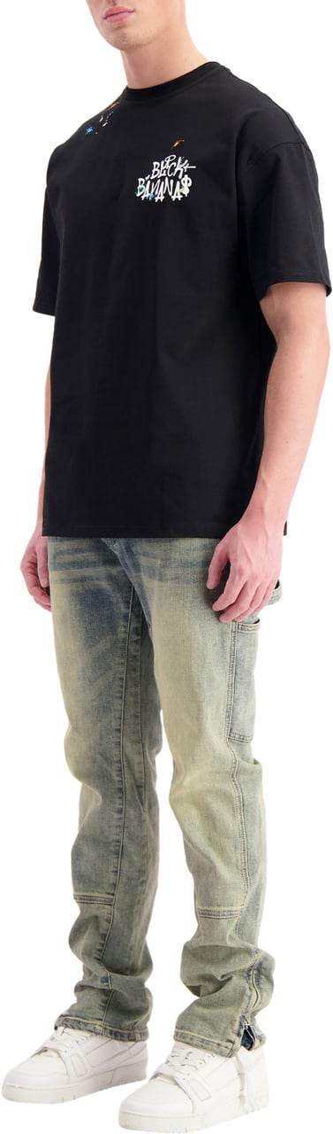 Black Bananas Painters T-shirt Zwart