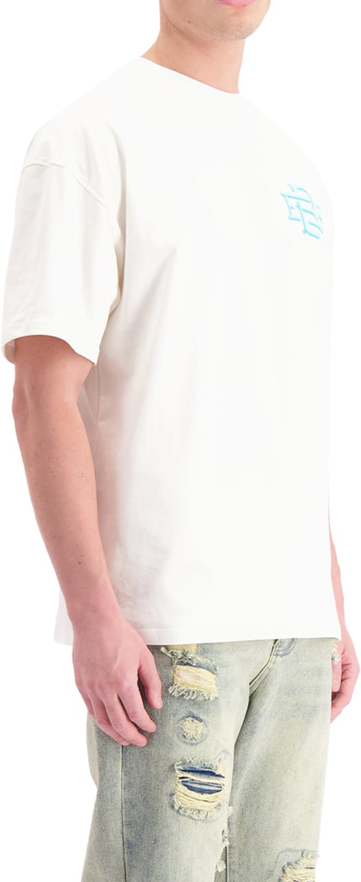 Black Bananas Block Monogram  T-shirt Wit