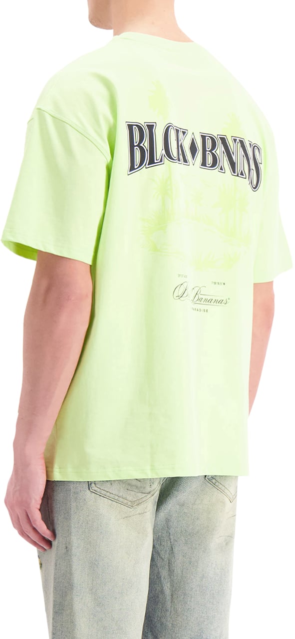 Black Bananas Paradise T-shirt Geel
