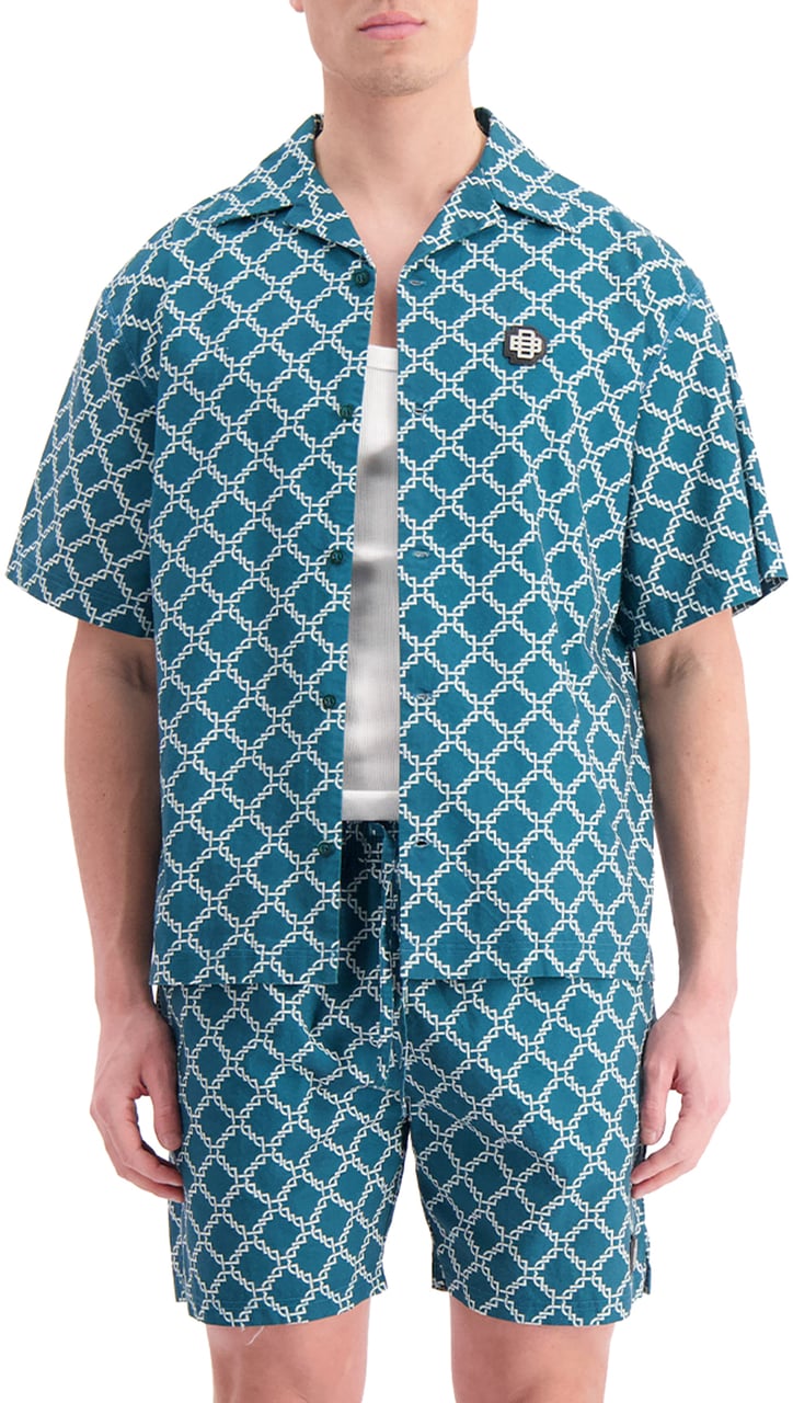 Black Bananas Monogram Shirt Groen