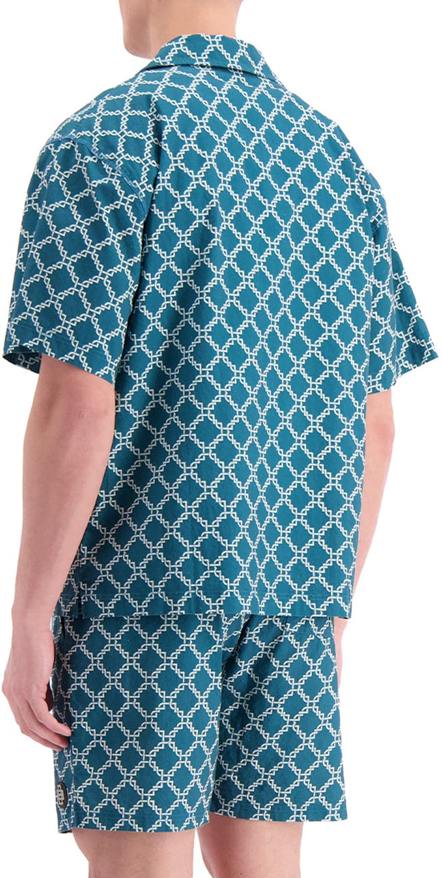 Black Bananas Monogram Shirt Groen
