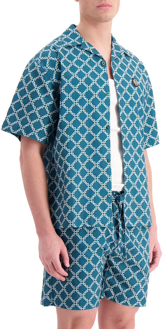 Black Bananas Monogram Shirt Groen