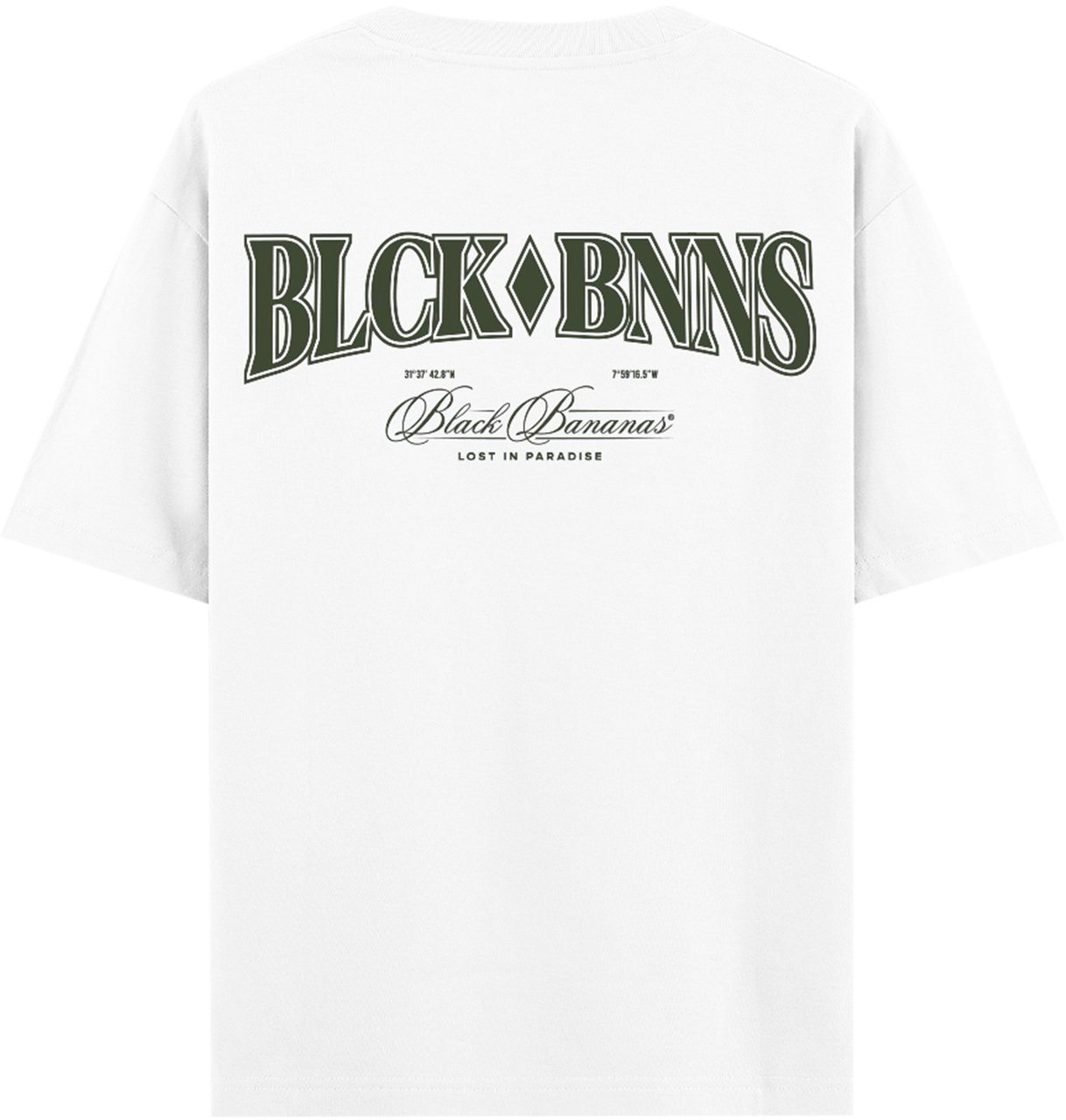 Black Bananas Lost T-shirt Wit