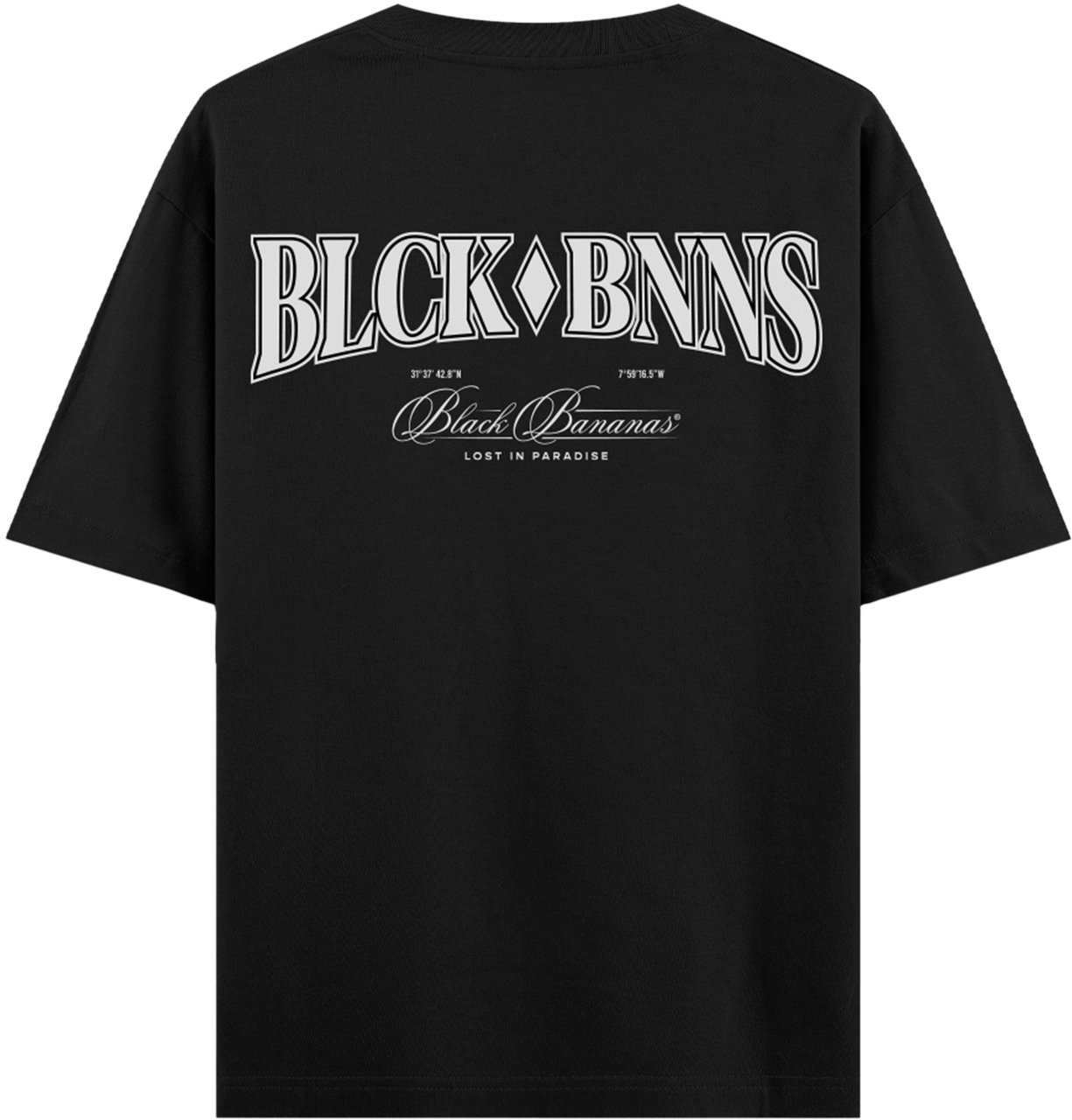 Black Bananas Lost T-shirt Zwart