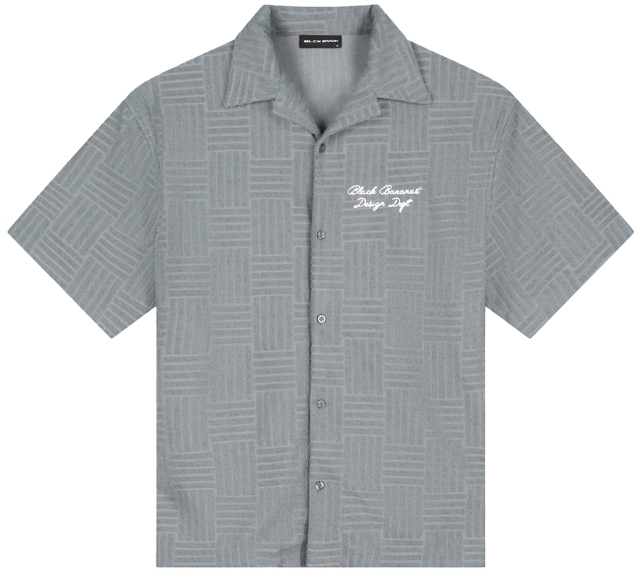 Black Bananas Terry Resort Shirt Grijs