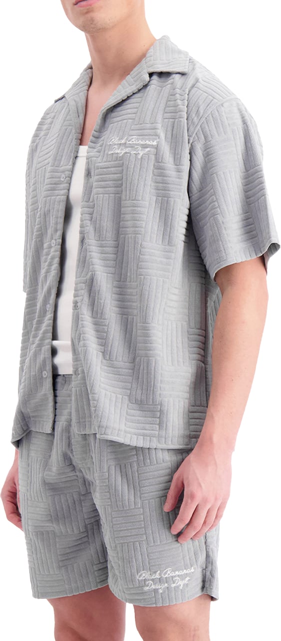 Black Bananas Terry Resort Shirt Grijs