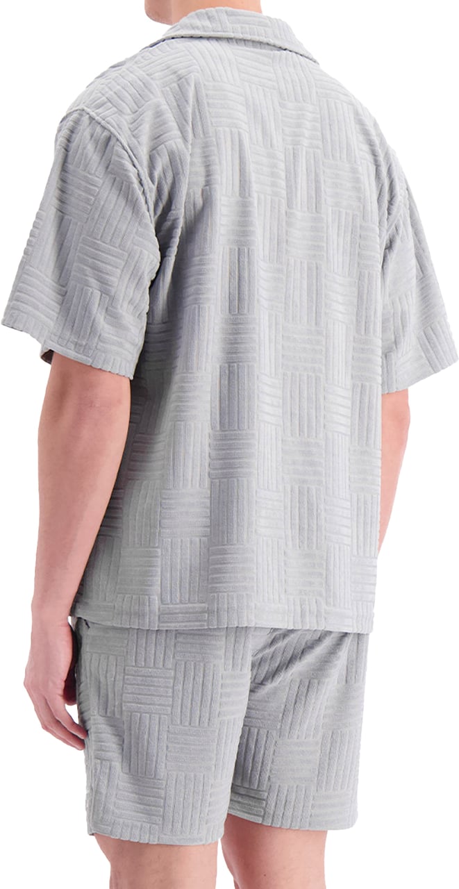 Black Bananas Terry Resort Shirt Grijs