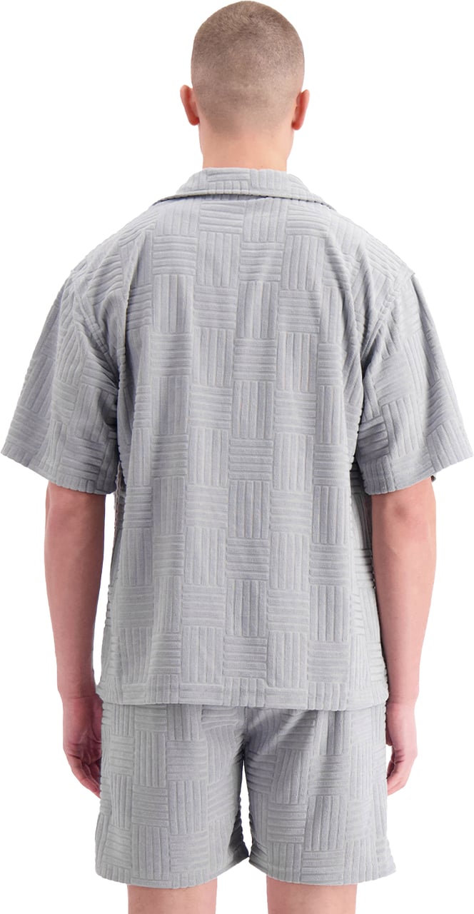 Black Bananas Terry Resort Shirt Grijs