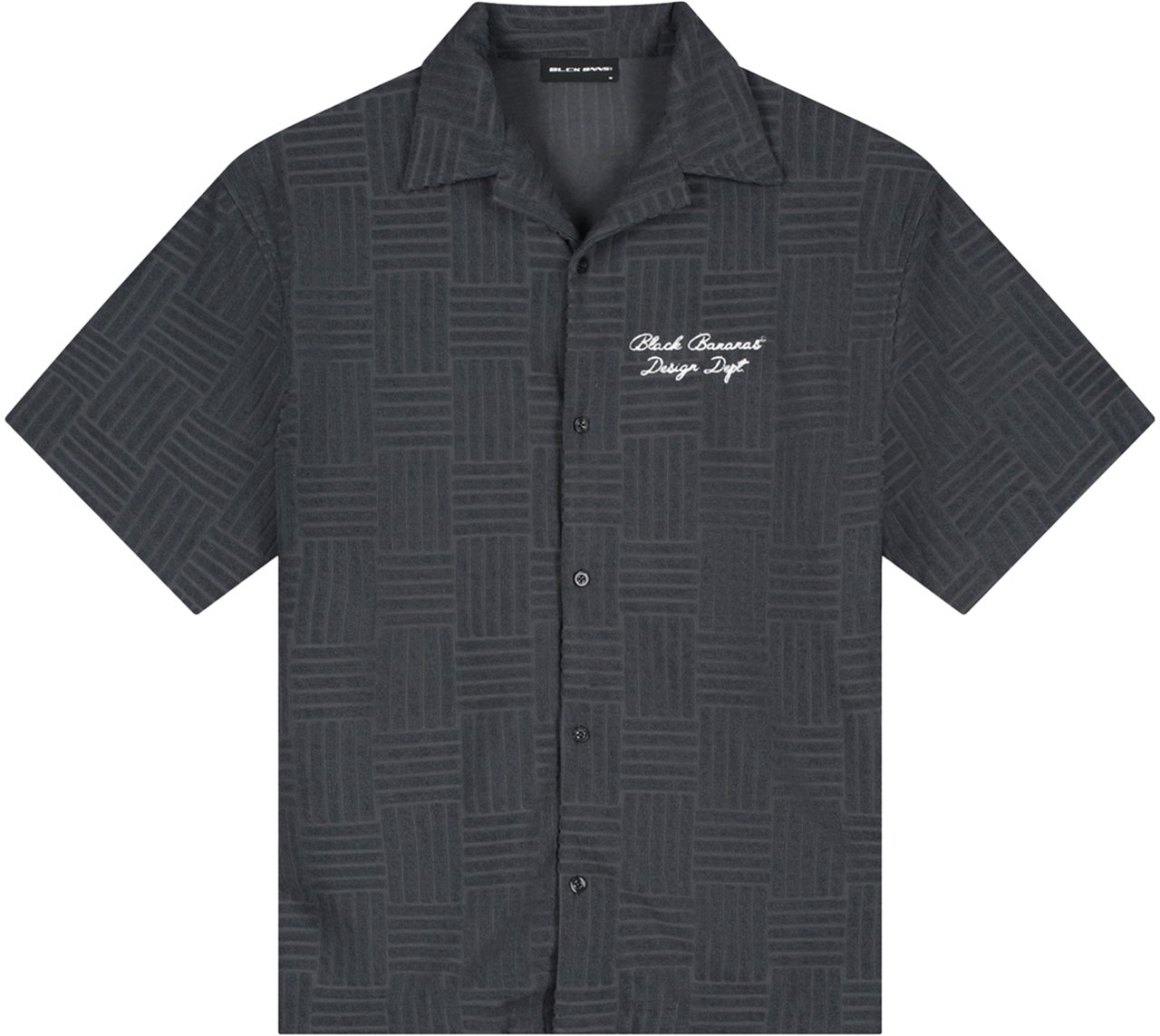 Black Bananas Terry Resort Shirt Blauw