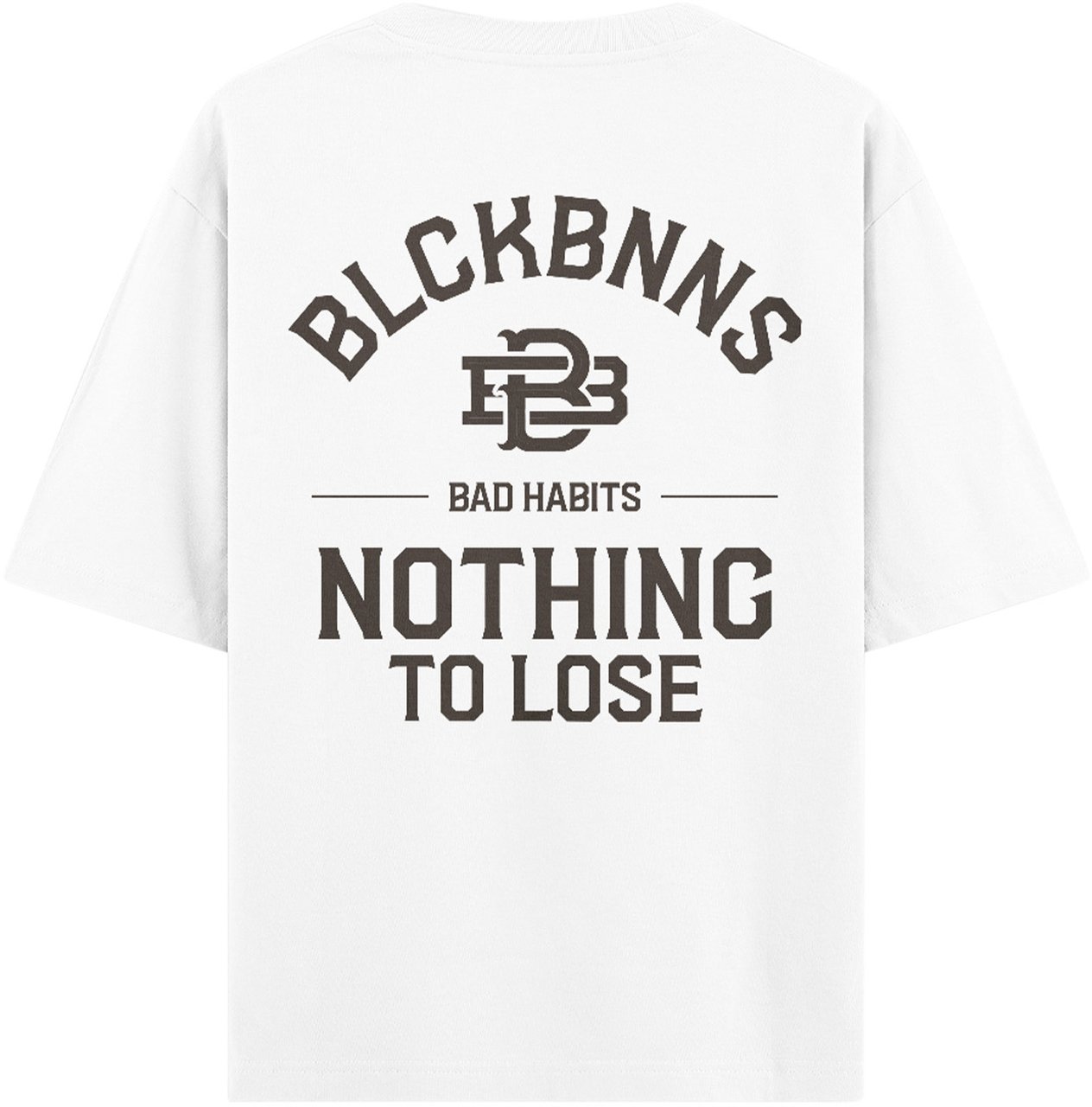 Black Bananas Bad Habits T-shirt Wit
