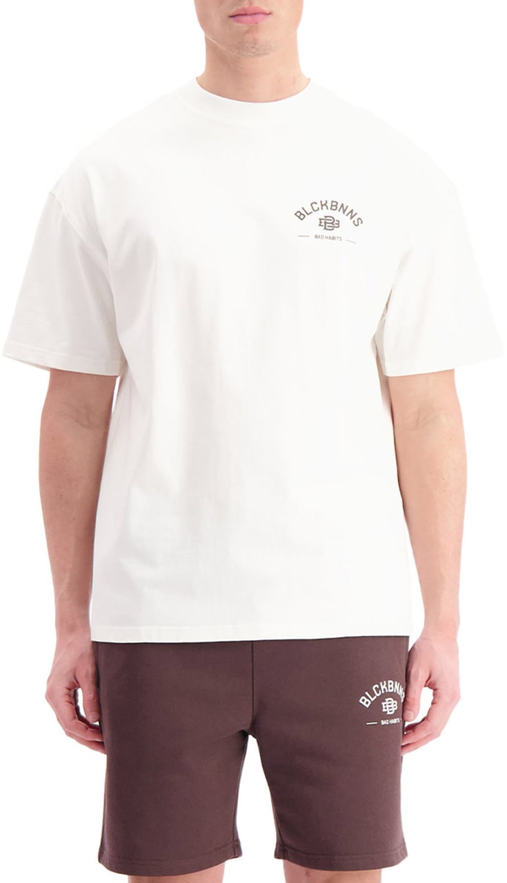 Black Bananas Bad Habits T-shirt Wit