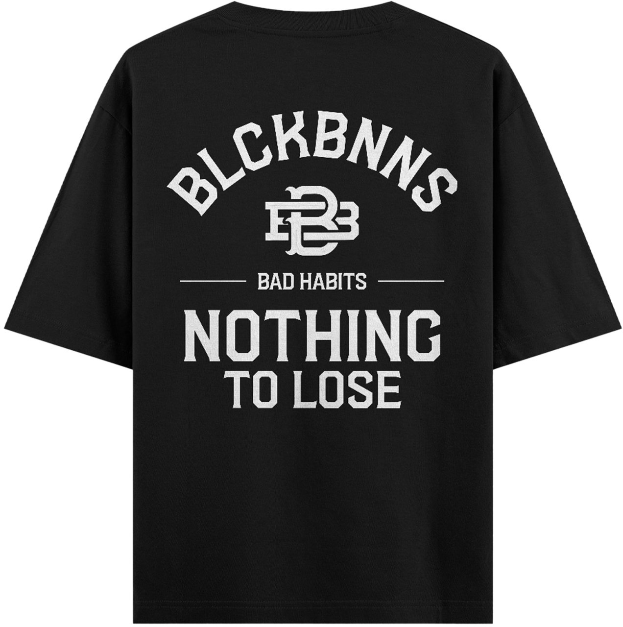 Black Bananas Bad Habits T-shirt Zwart