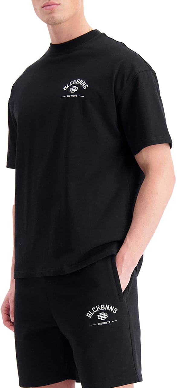 Black Bananas Bad Habits T-shirt Zwart