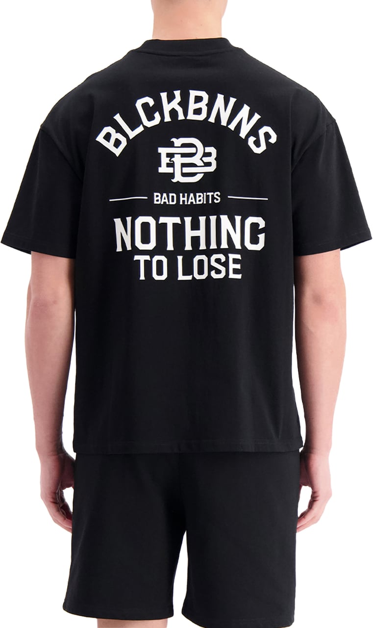 Black Bananas Bad Habits T-shirt Zwart