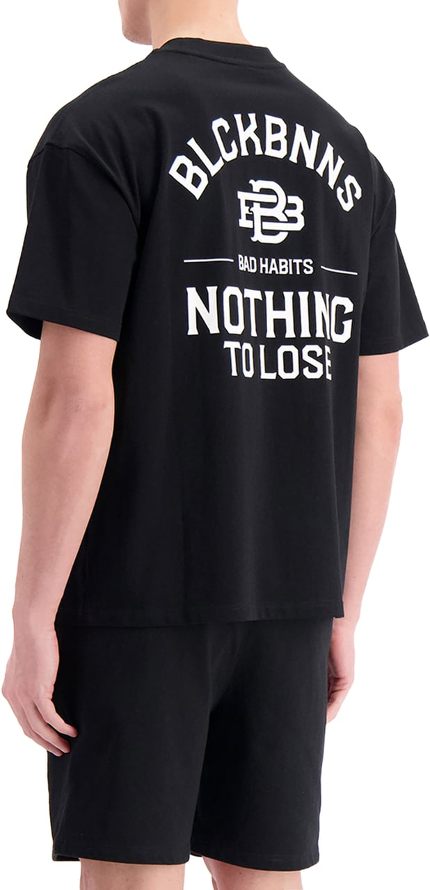 Black Bananas Bad Habits T-shirt Zwart