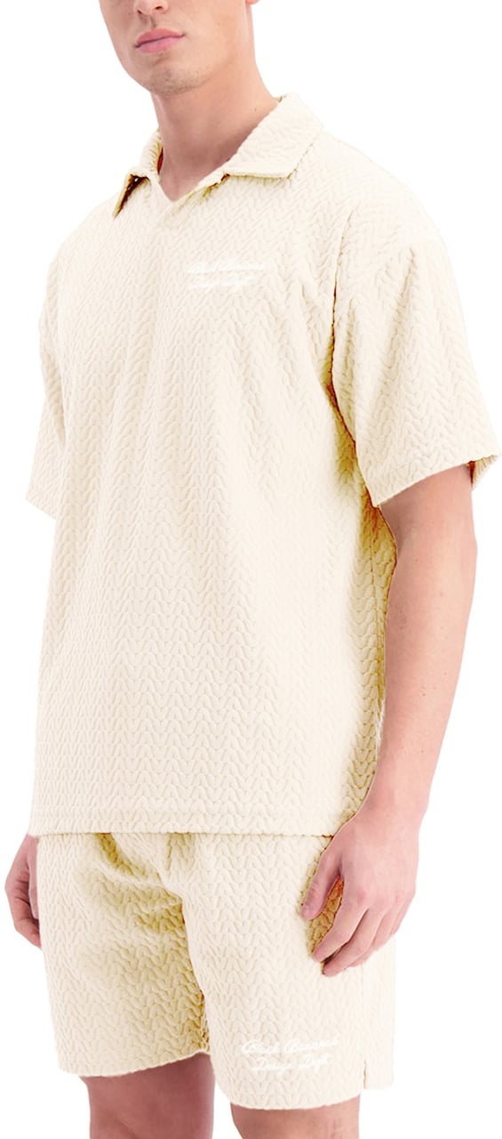 Black Bananas Terry Lounge Polo Beige