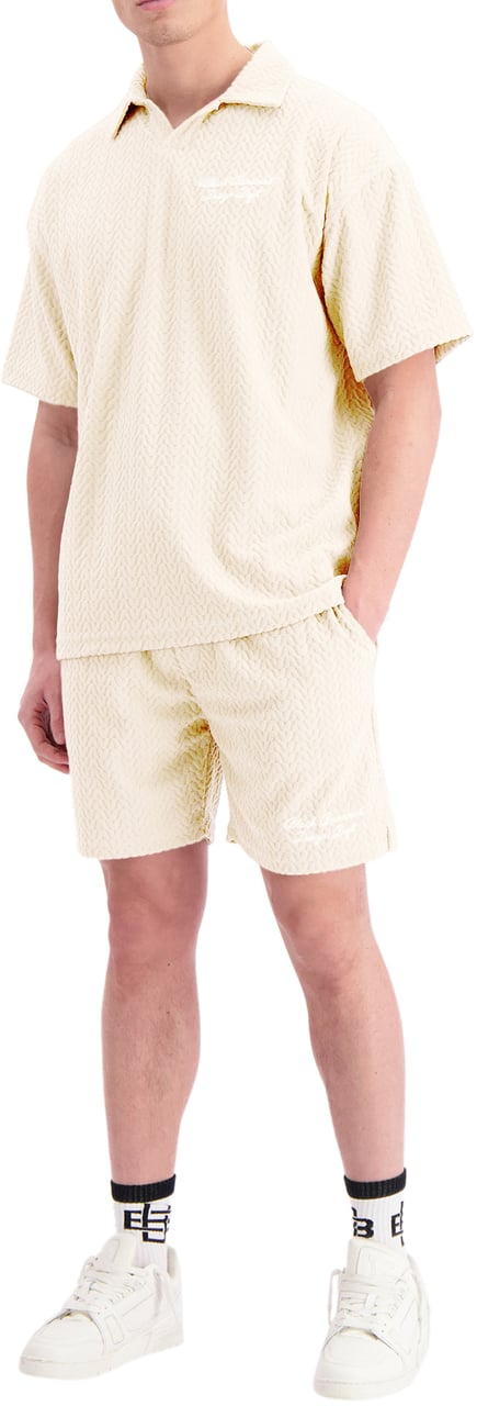 Black Bananas Terry Lounge Polo Beige