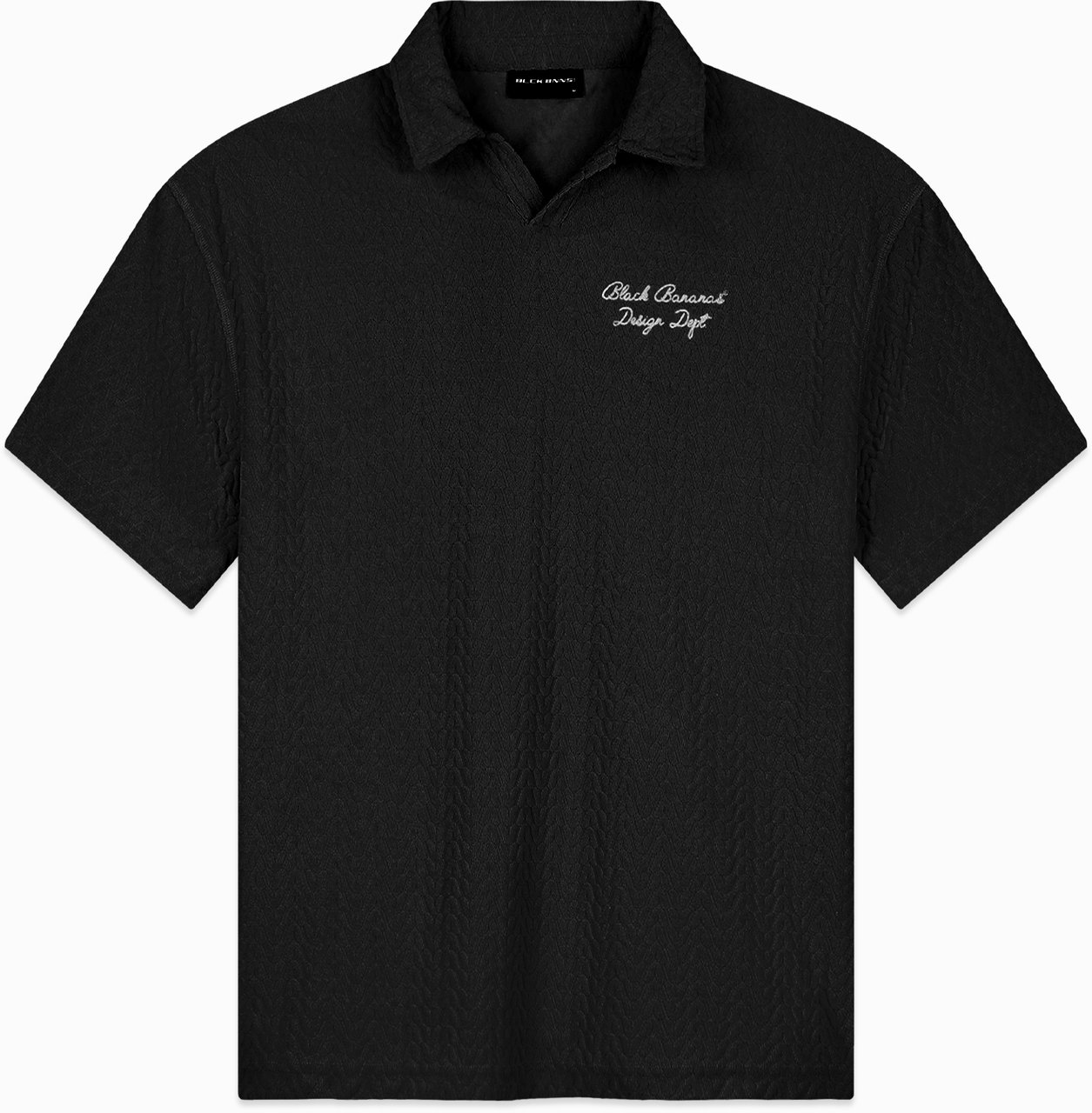 Black Bananas Terry Lounge Polo Zwart