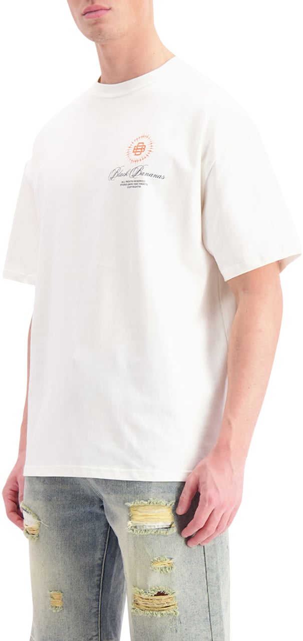 Black Bananas Heaven T-shirt Wit