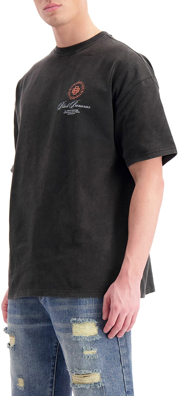 Black Bananas Heaven T-shirt Zwart
