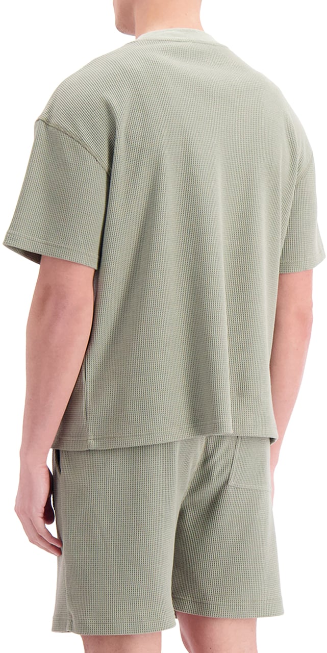 Black Bananas Monogram Waffle T-shirt Groen