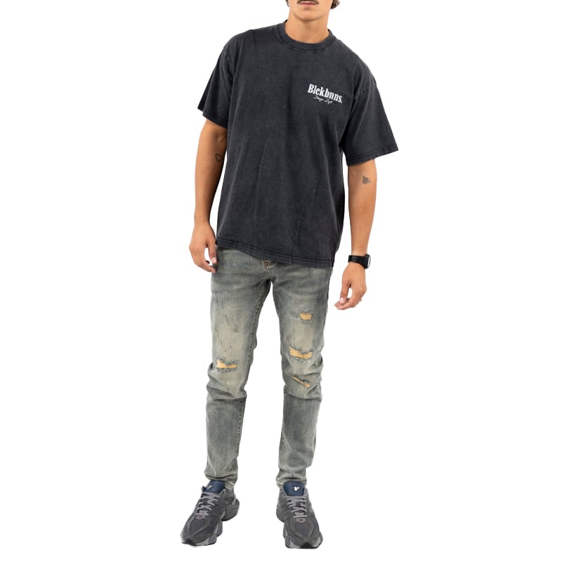 Black Bananas Brush T-Shirt Zwart