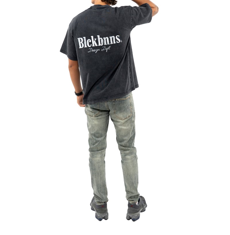 Black Bananas Brush T-Shirt Zwart