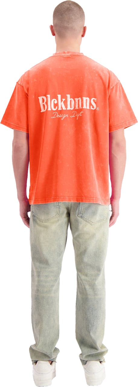 Black Bananas Brush T-shirt Oranje