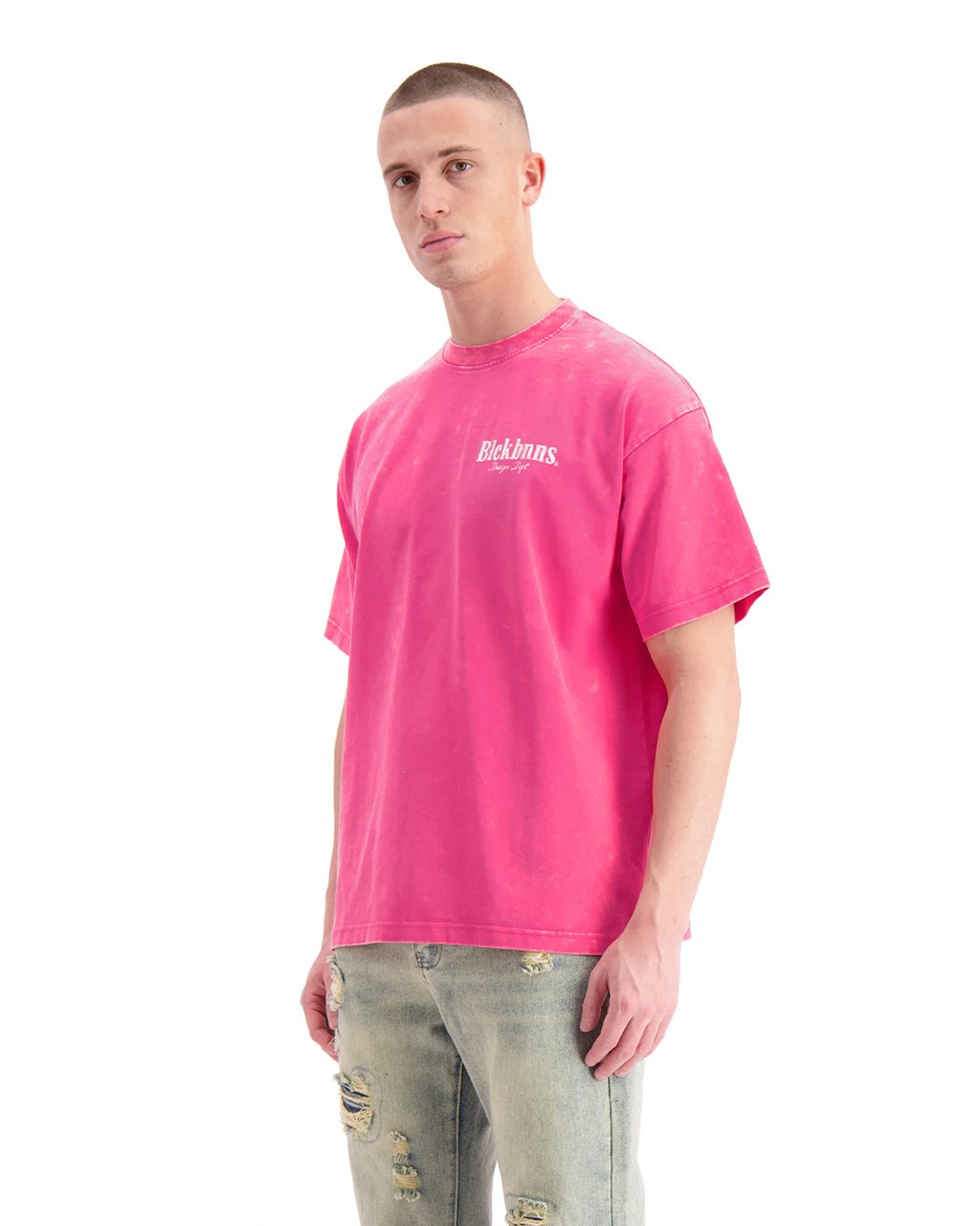 Black Bananas Brush T-shirt Roze