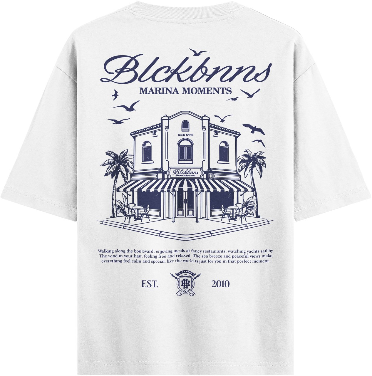 Black Bananas Marina Club T-shirt Wit