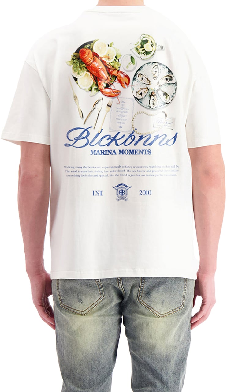 Black Bananas Marina Table T-shirt Wit