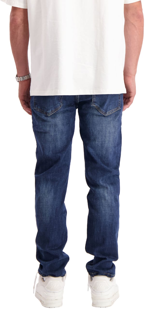 Black Bananas Faded Slim Denim Blauw