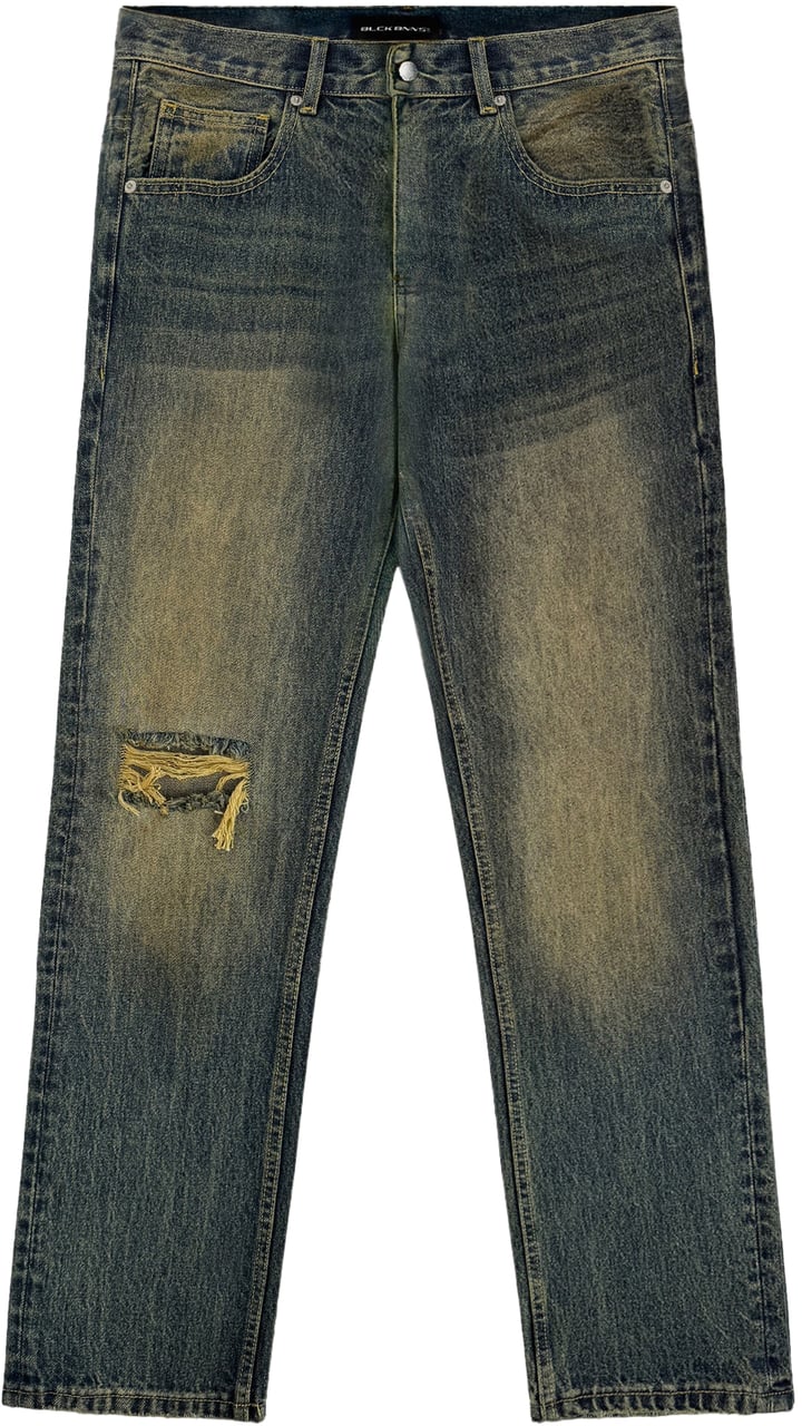 Black Bananas Ash Fade Denim Blauw