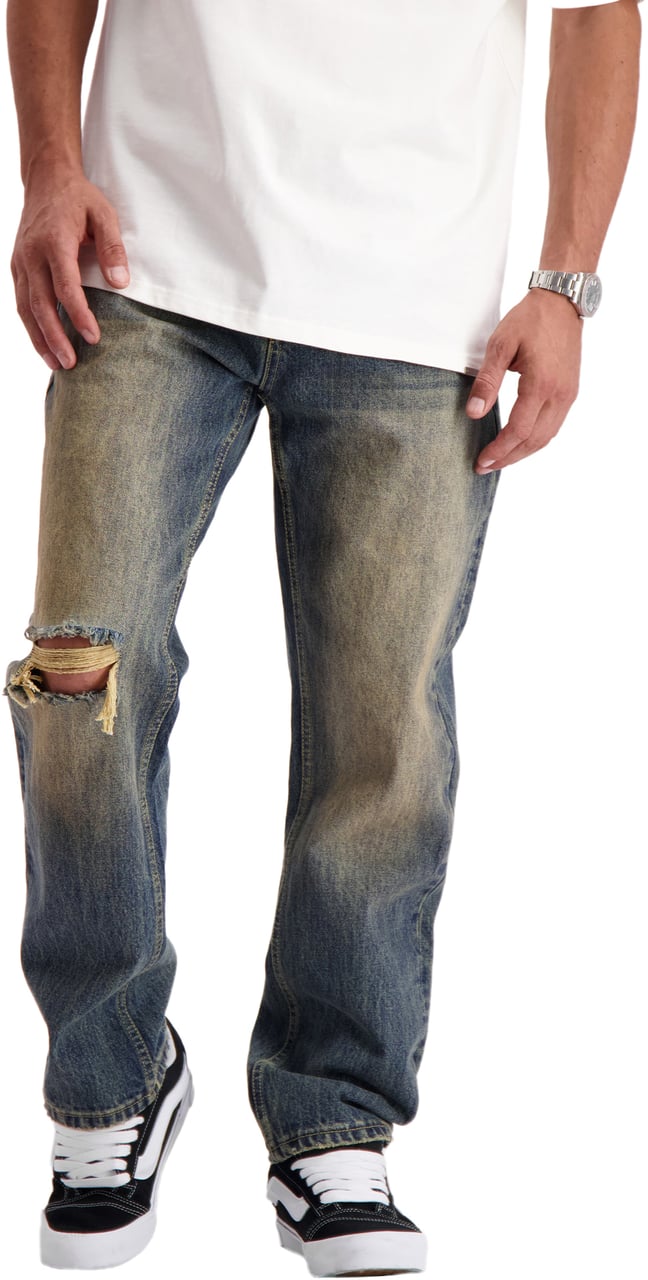 Black Bananas Ash Fade Denim Blauw