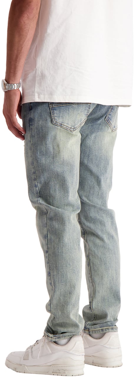 Black Bananas Structure Slim Denim Blauw