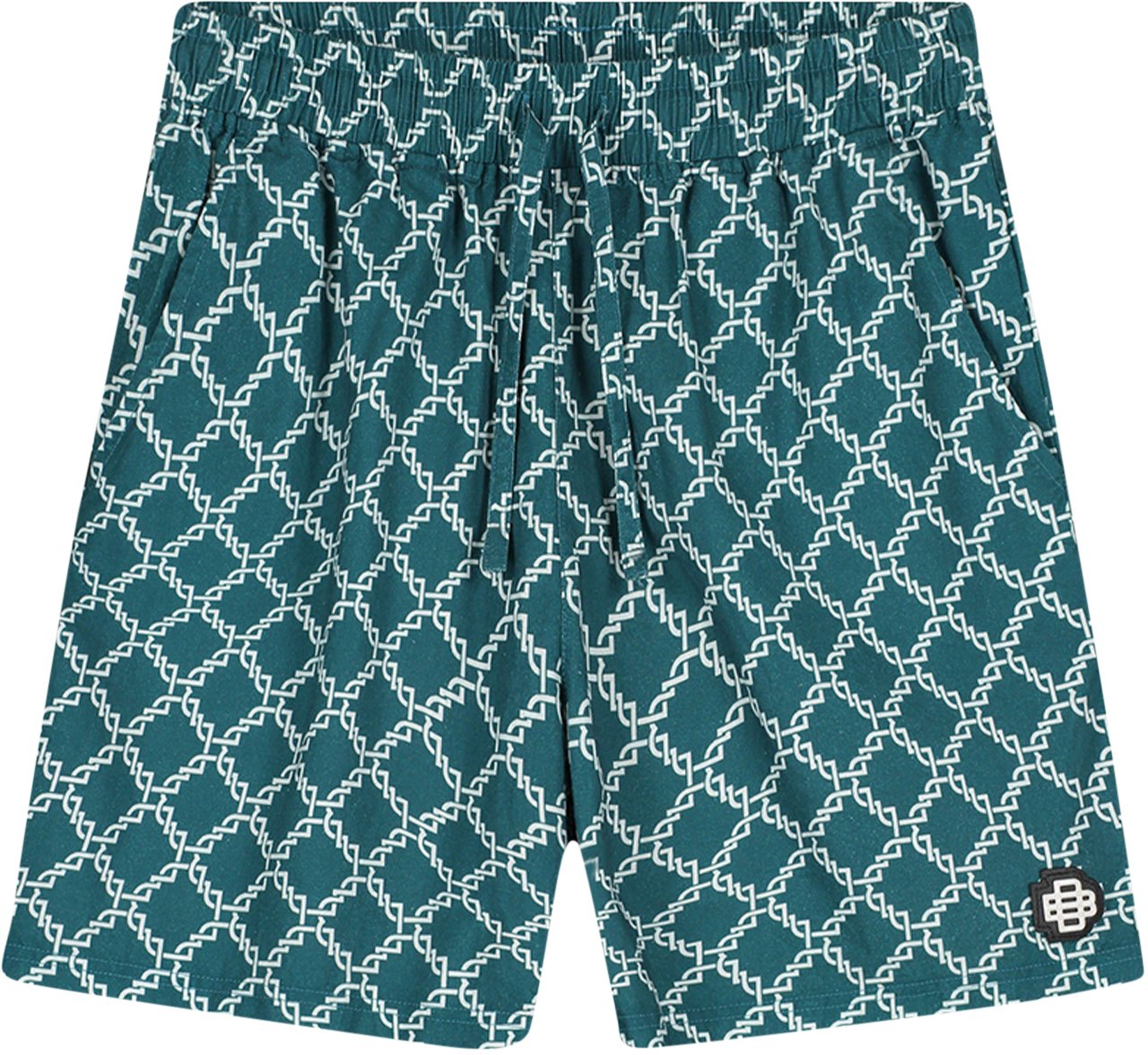 Black Bananas Monogram Shorts Groen