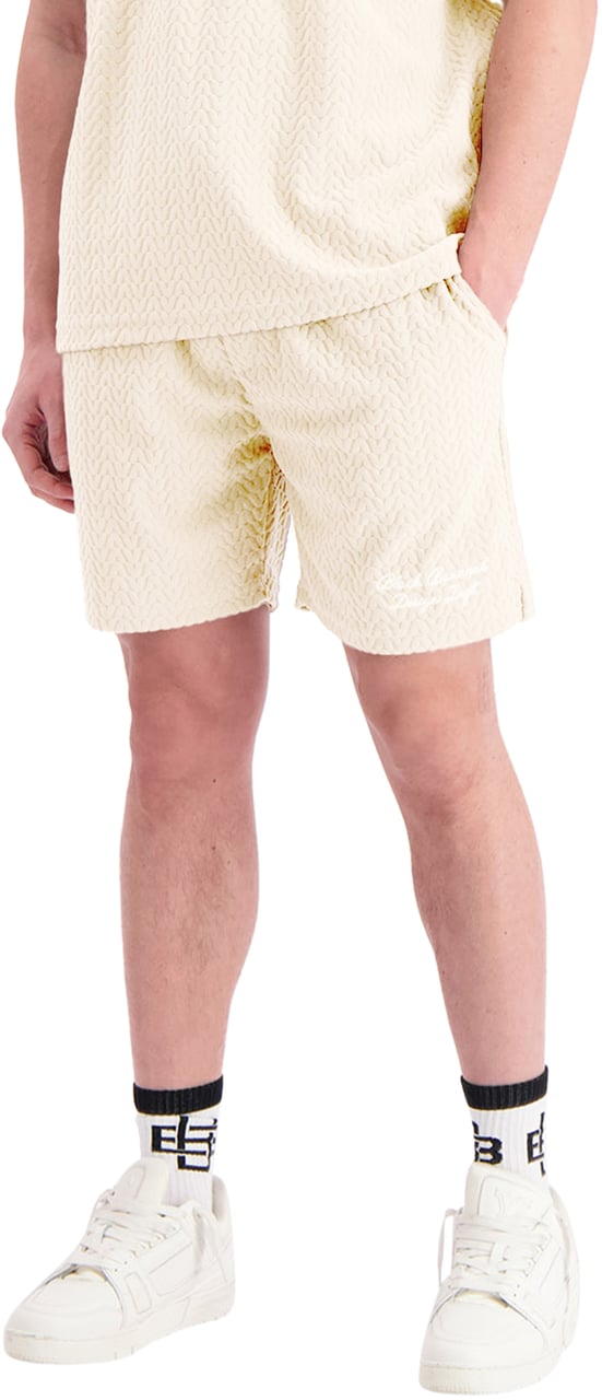 Black Bananas Terry Lounge Shorts Beige
