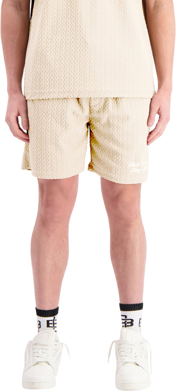 Black Bananas Terry Lounge Shorts Beige