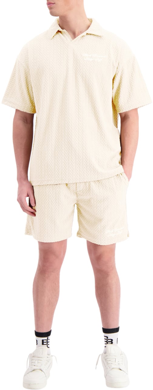 Black Bananas Terry Lounge Shorts Beige