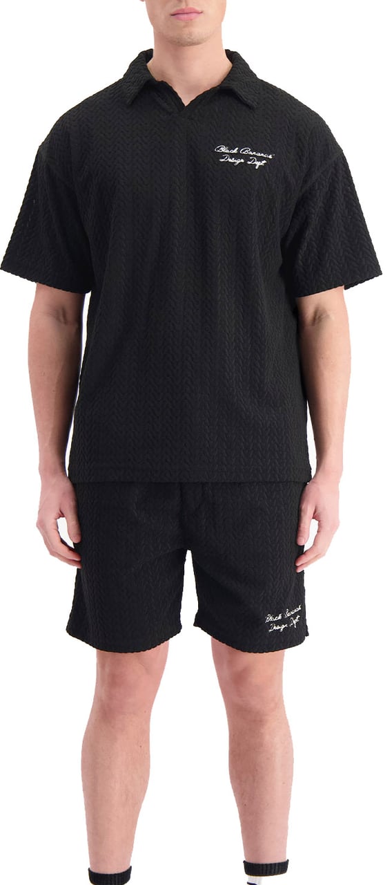 Black Bananas Terry Lounge Shorts Zwart