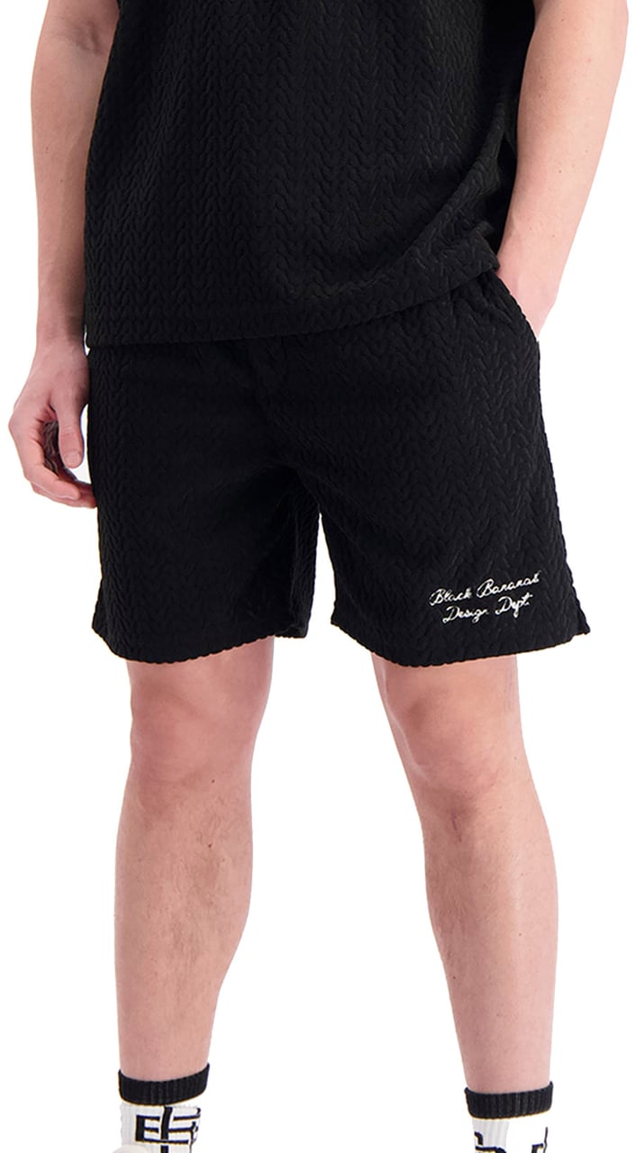 Black Bananas Terry Lounge Shorts Zwart