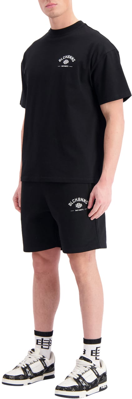 Black Bananas Bad Habits Sweatshorts Zwart