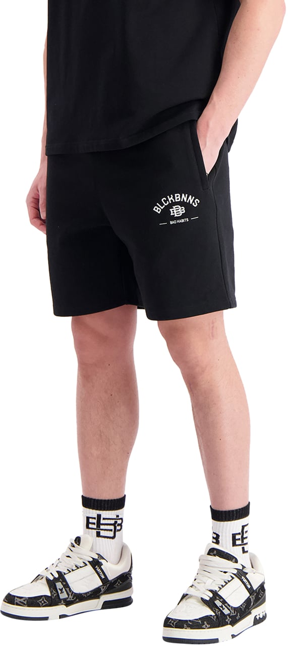 Black Bananas Bad Habits Sweatshorts Zwart