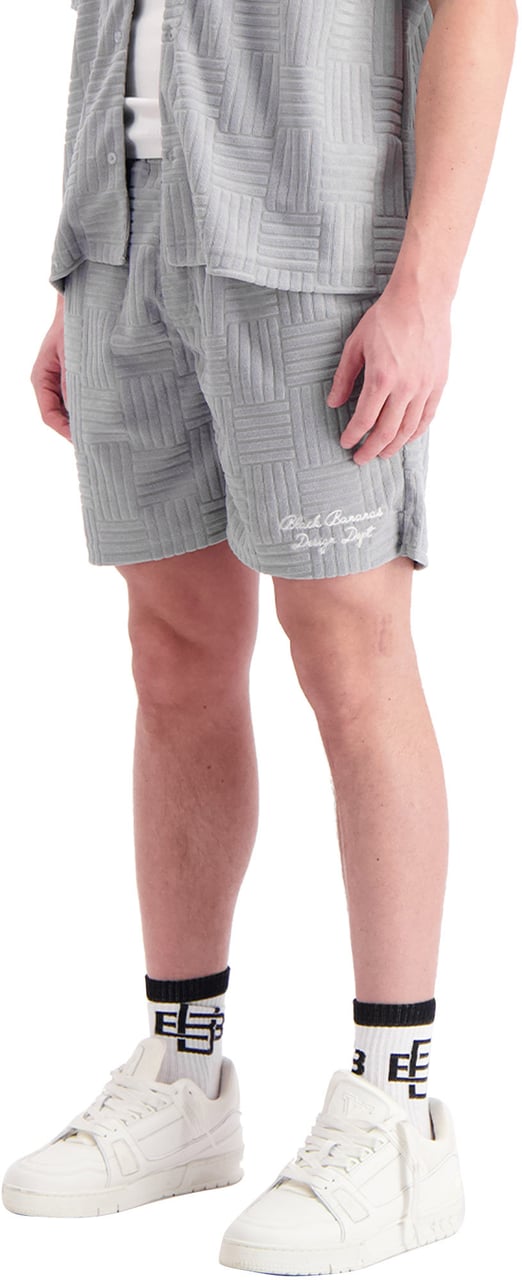 Black Bananas Terry Resort Shorts Grijs