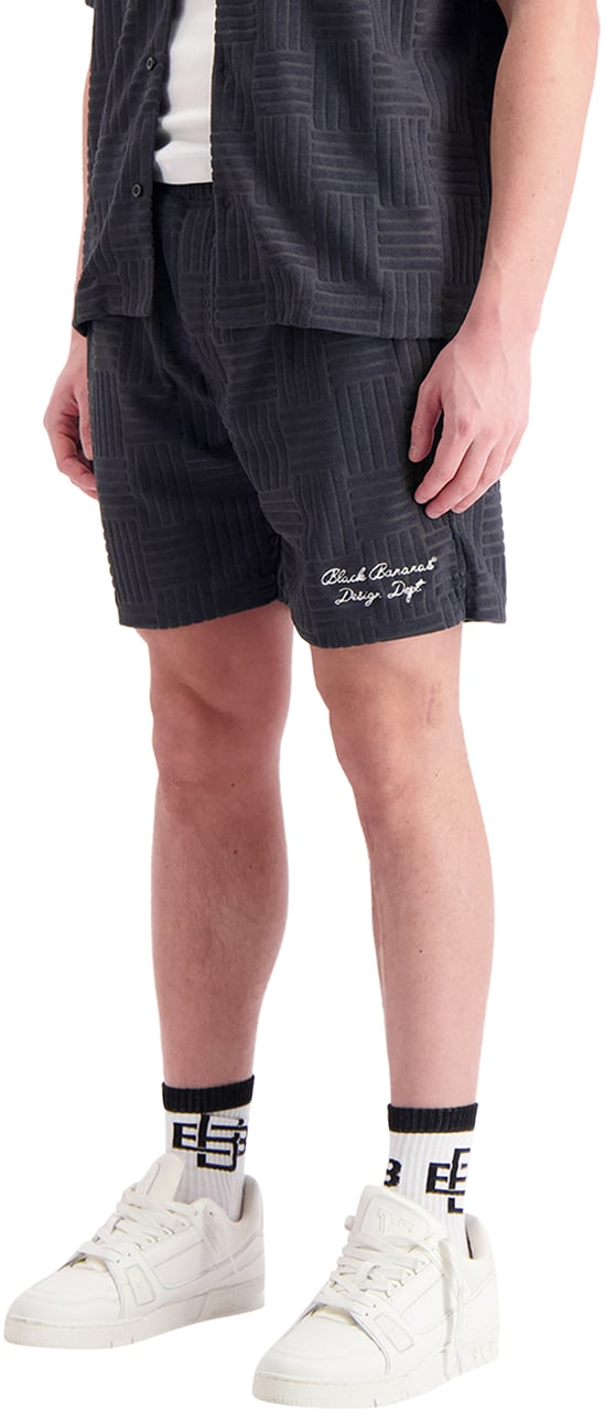 Black Bananas Terry Resort Shorts Blauw