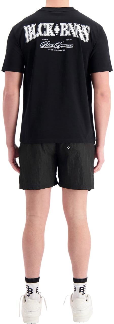 Black Bananas Monogram Swimshorts Zwart