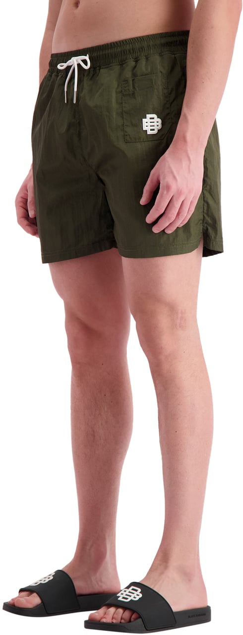 Black Bananas Monogram Swimshorts Groen